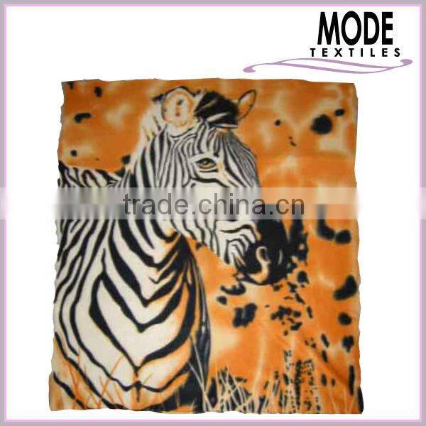 horses design printed fleece blanket