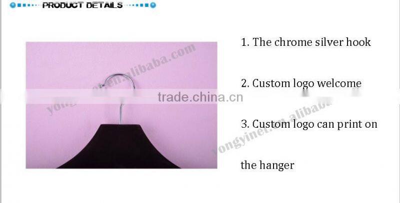hanger abs hanger velvet flocked hanger with logo