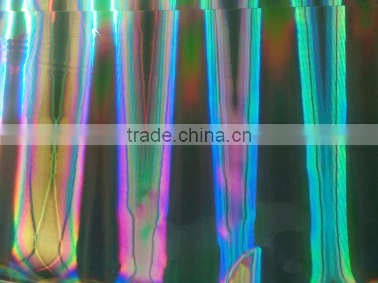 Custom hologram thermal lamiantion film with pillar of light pattern