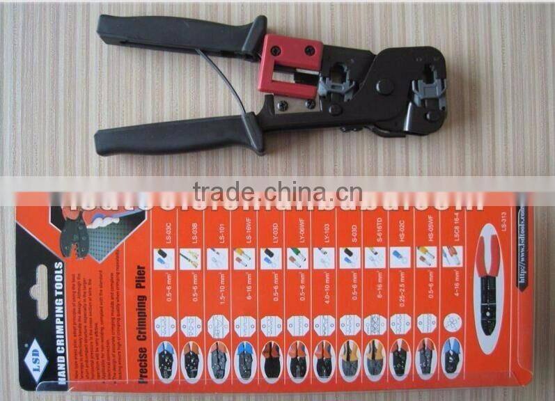 LSDbrandLS-86 Modular Tool RJ45/RJ11/RJ12 Crimper /Cutter/Stripper Cat5, Cat6, telephone cables,terminates cables with modular