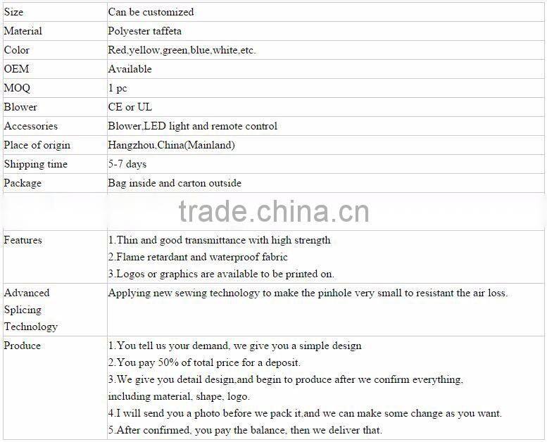 Standing Inflatable Mushroom with LED Light