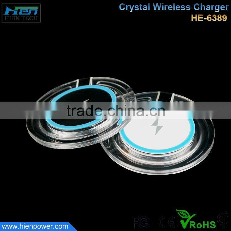 2015 new design Acrylic wireless charger accept customize LOGO wireless charger for samsung galaxy note 3