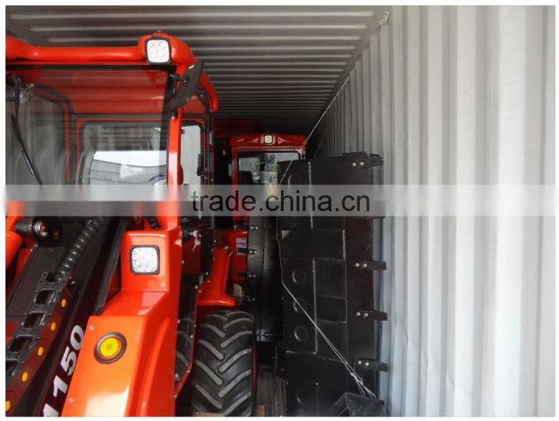 Tractors for municipal work, tractor loader with hedge trimmer for sale