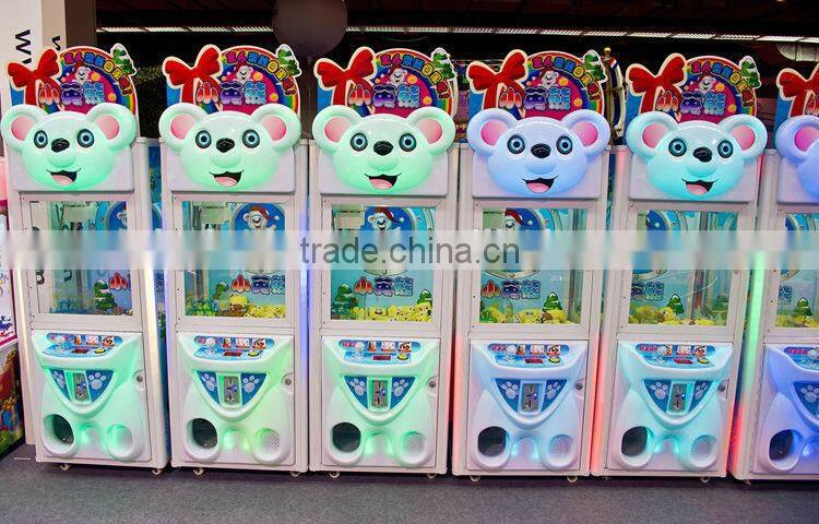 2016 New cheap Little bear toy crane machine coin operated gift game machine for sale