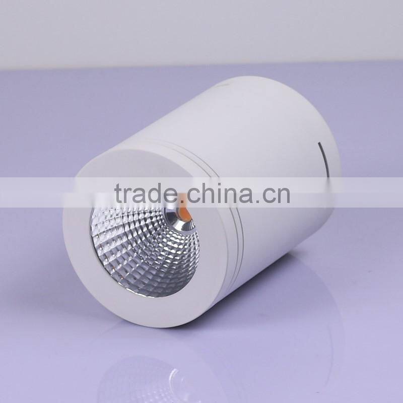 Dimmable 7W LED COB surface mounted downlight with Triac dimming