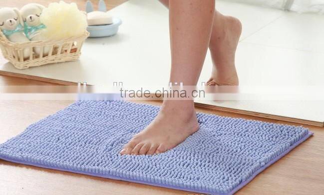 Polyester microfiber bathroom rug set