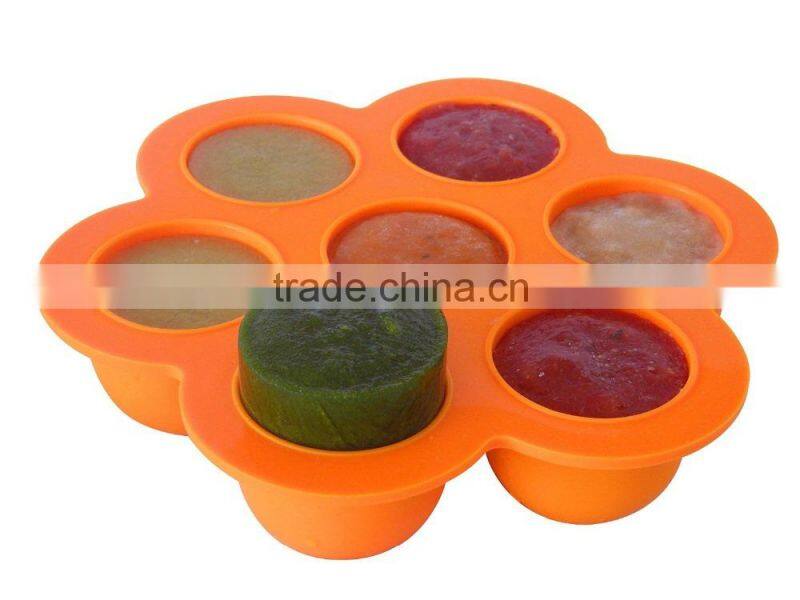 Wholesale FDA food grade non stick bpa free silicone baby food containers