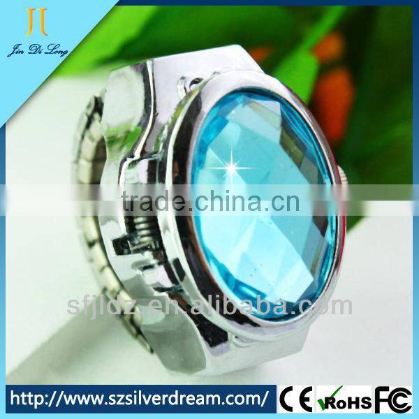 2014 Hot Sale Lady Oval Facet Rubby-like Changeable Band Watch