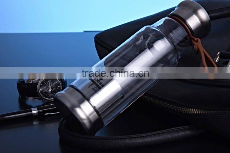 2016 hot sale tea infuser water bottle plastic water bottle