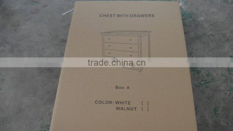 Solid NZ Pine wood Baby change table / Baby chest of drawers in White