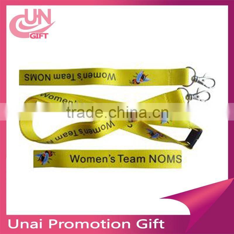 Custom 2cm heat transfer work permit card sleeve badge lanyard sling badge lanyard exhibition printing LOGO