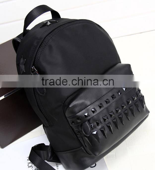 Boshiho 2016 new design pu leather girls women fashion schoolbag backpack