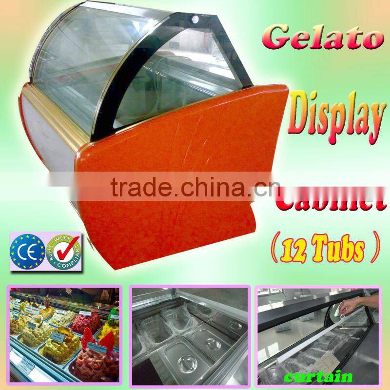 Icecream Display Freezer with 12 Tubs