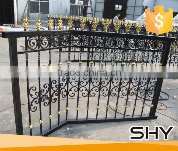 Wrought iron fence panels