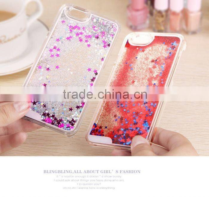 case cover for iphone 6s, cell phone case, protective case, waterproof mobile phone case, liquid glitter case cover