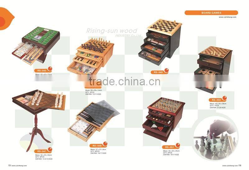 wooden 7 in 1 in tin box