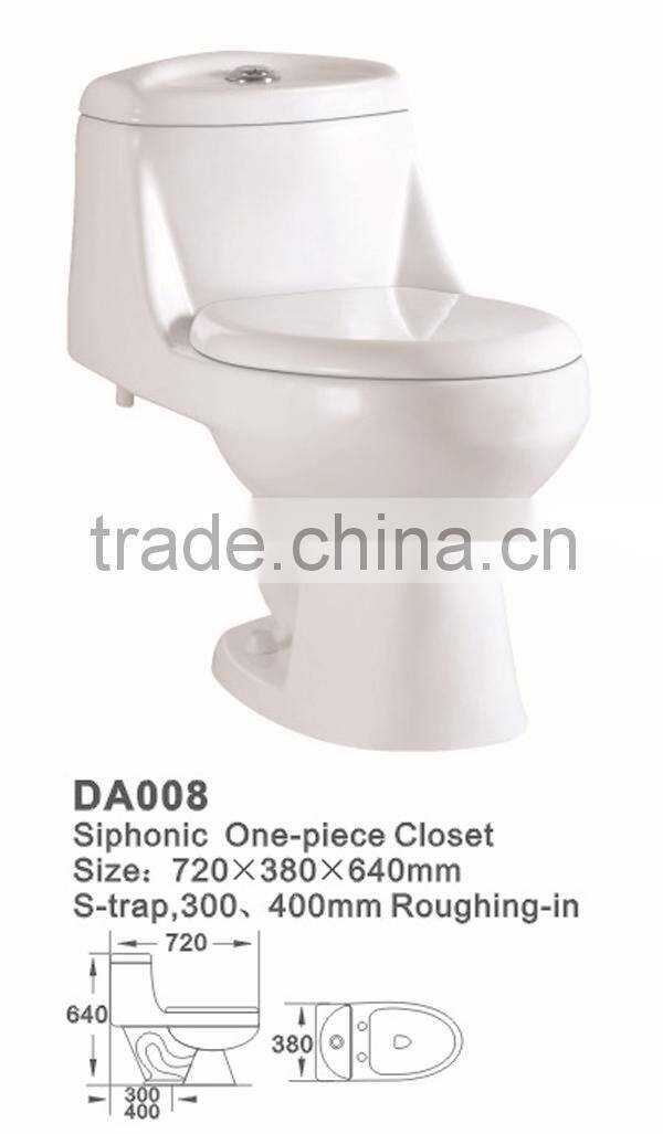 South American Classic Design One Piece Toilet DA008