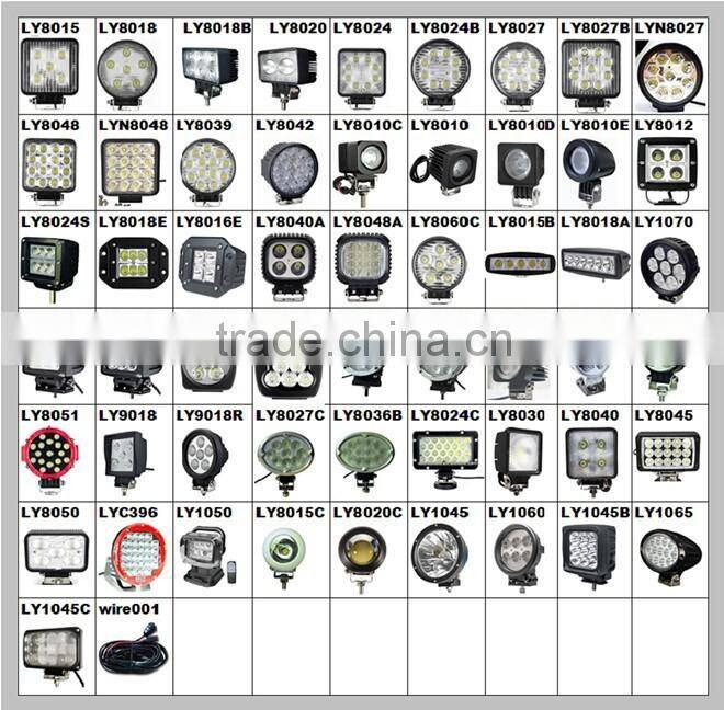 Car parts!! ATV 4x4 Accessories 10 inch 225w RED Led Round Driving light , LED offroad led driving spot light