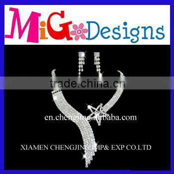 Wholesale Cheap OEM Chunky Crystal Jewelry For Women Wedding