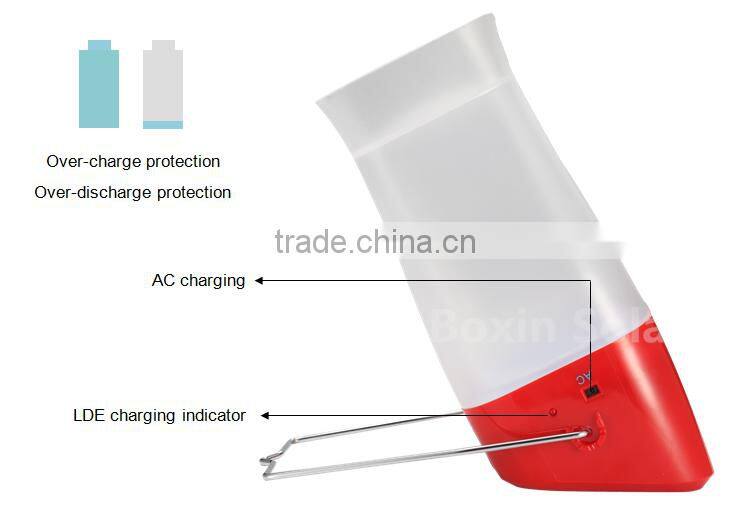 hot selling rechargeable and foldable mini energy saving emergency led lights solar camping lantern