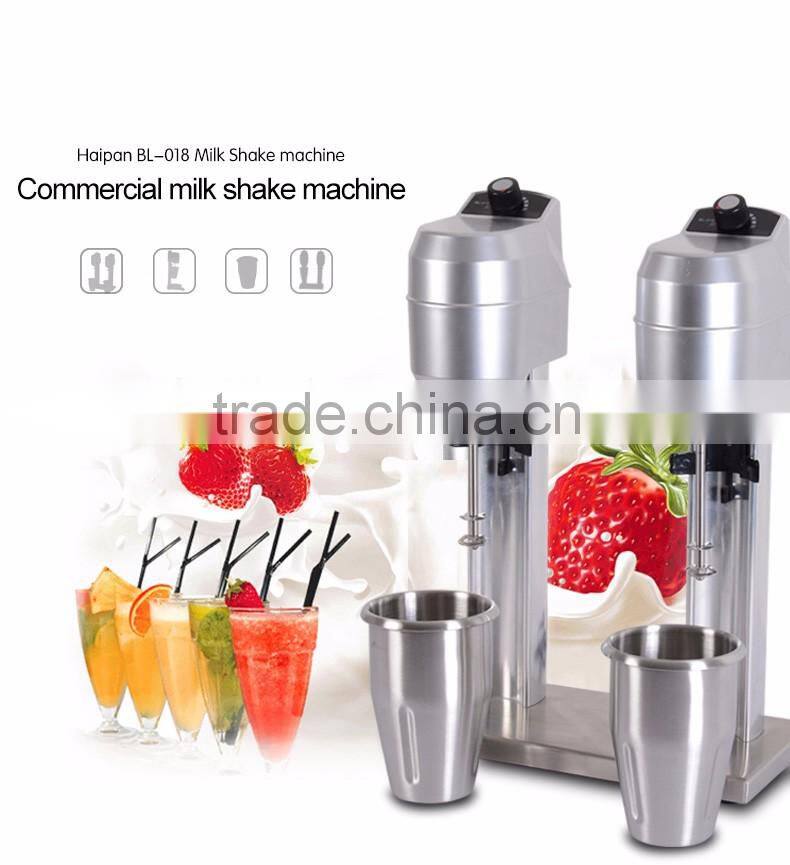 2016 stainless steel commercial double head milk shake mixer machine