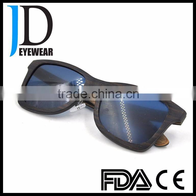 Hot Sell High Quality UV400 Polarized Wooden Frame Sunglasses