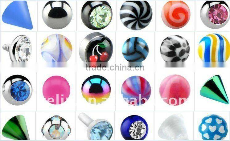 316L surgical steel ball,body piercing jewelry accessories