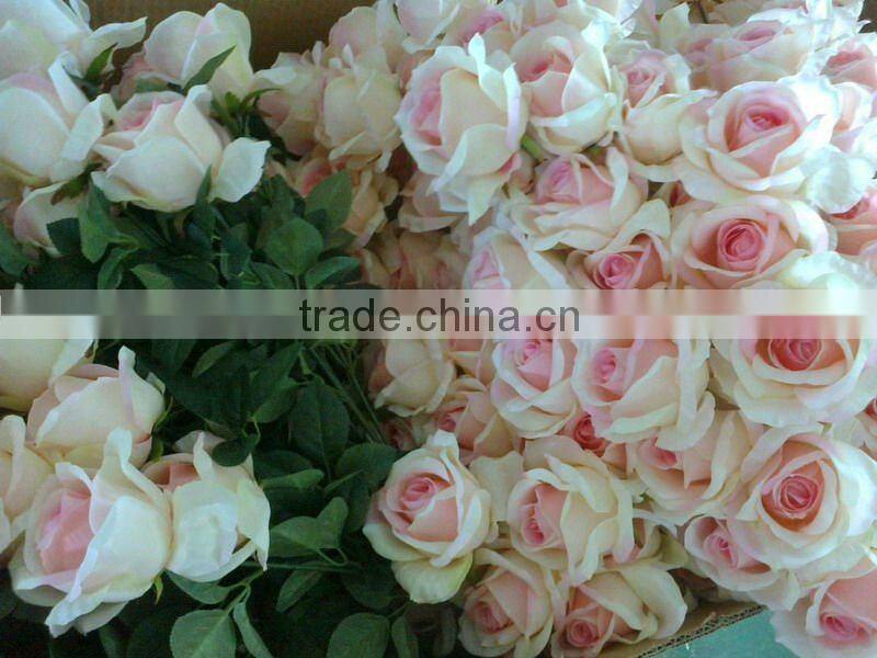 silk wedding flowers bush seide blume rosafarben