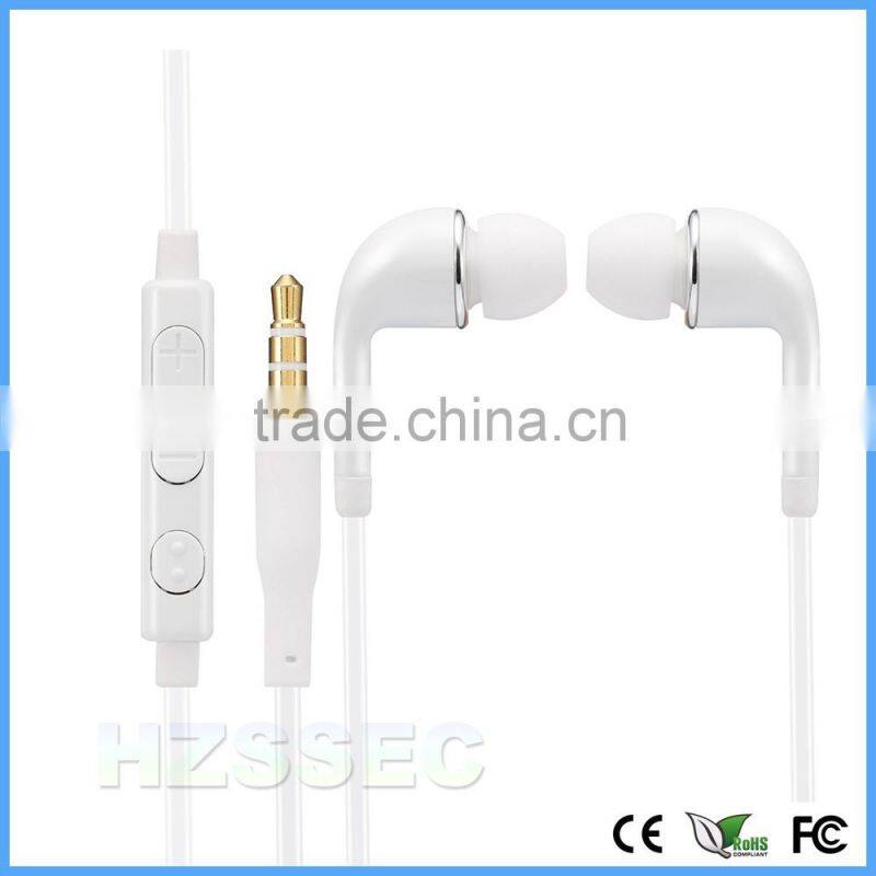 Premium white in-ear stereo sport mobile earphone headset EO-EG900BW handfree earphone with line control for Samsung Galaxy S5