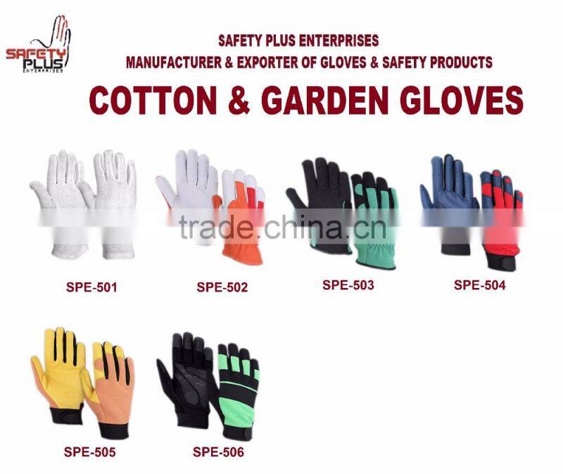 cotton glove with good quality and low price