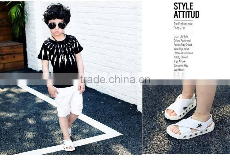 fashion child shoes silver and white leather baby shoes