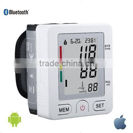 New Digital Bluetooth Blood Pressure Wrist Meter Monitor