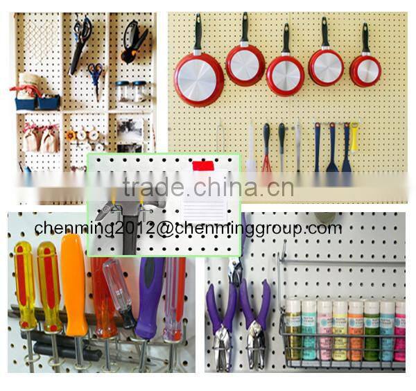 White melamine 6mm MDF pegboard