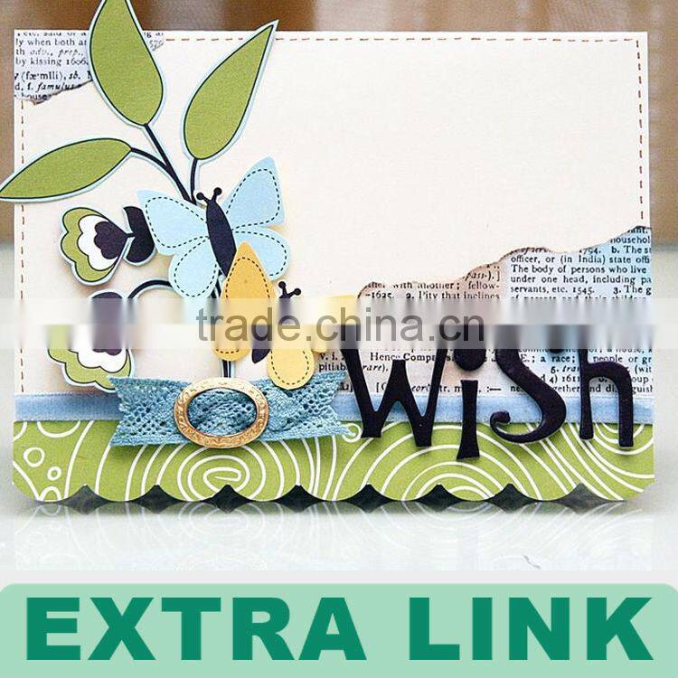 Custom Logo Decorative Paper handmade wedding invitation card