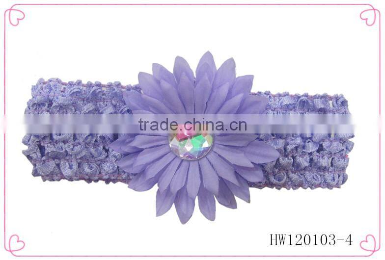 Silk flower headband hairbands for babies,baby hair accessories