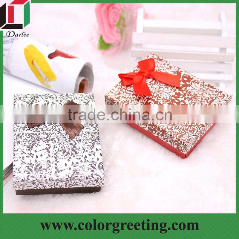 Paper Packing Jewelry Gift Boxes Beautiful brown ribbon paper gift box Popular items for paper gift box