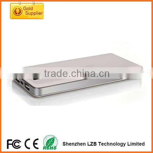 12000mAh newest ultra slim li-polymer Recharger , universal portable Ultra thin mobile power bank