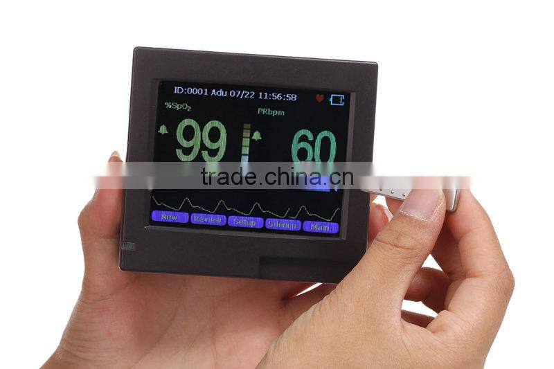 Touch Screen Color TFT Handheld Pulse Oximeter with Free Software - Spo2 Monitor Pulse oximeter(PM-60A)-Shelly