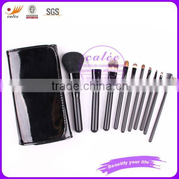 Goat hair 12pcs brushes for makeup