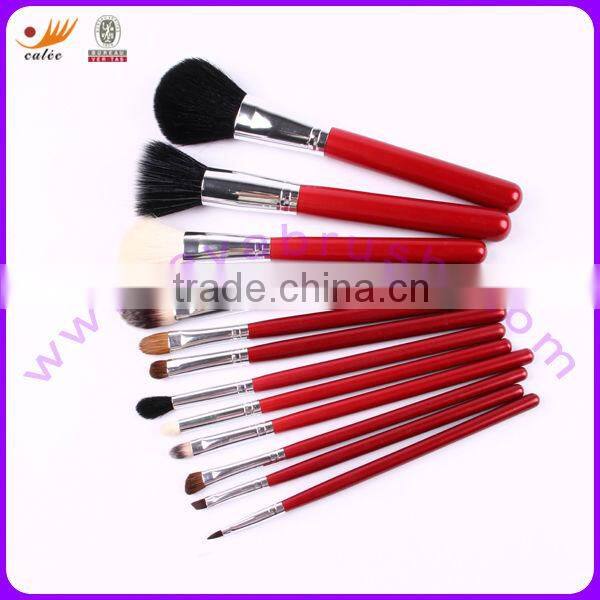 Fashional Professional Cosmetic Brush Set with Red Cylinder Pouch