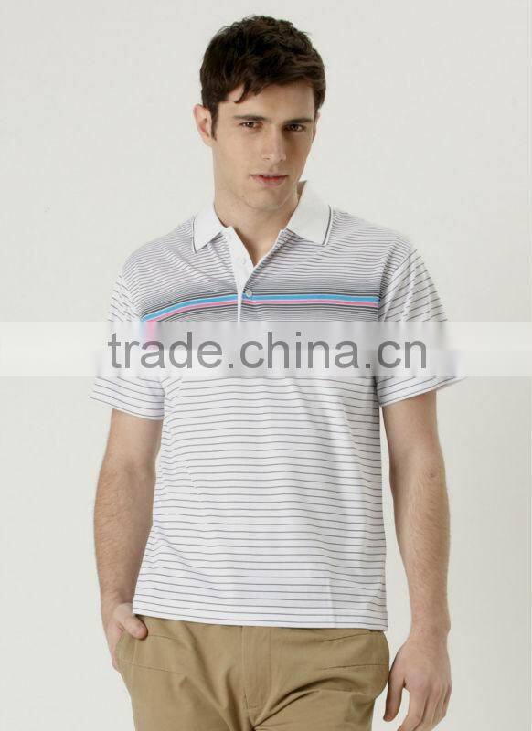 men's engineering stripe polo shirt