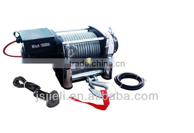 Wireless Remote control 12V 15000LB Electric Winch,Automobile Winch,Truck winch