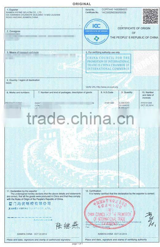 buy gelatin/unflavored gelatin/halal gelatin powder