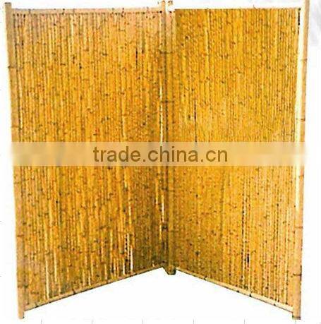 natural &black bamboo garden border