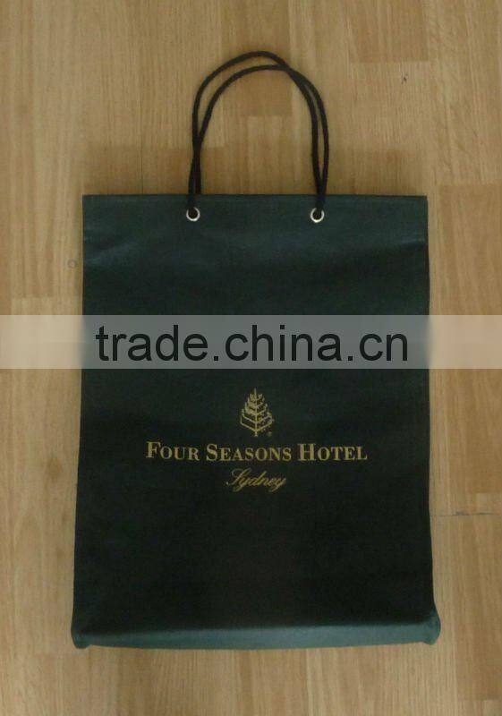 Extended promotional non-woven bottle bag
