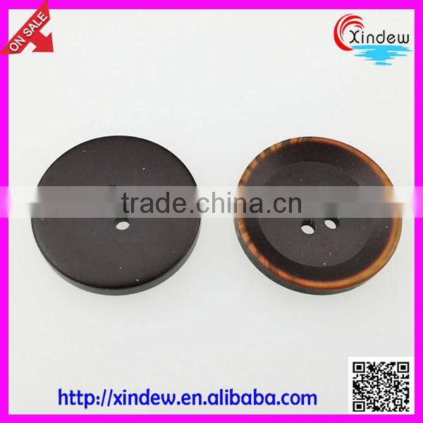 Black Plastic buttons 4-holes custom button