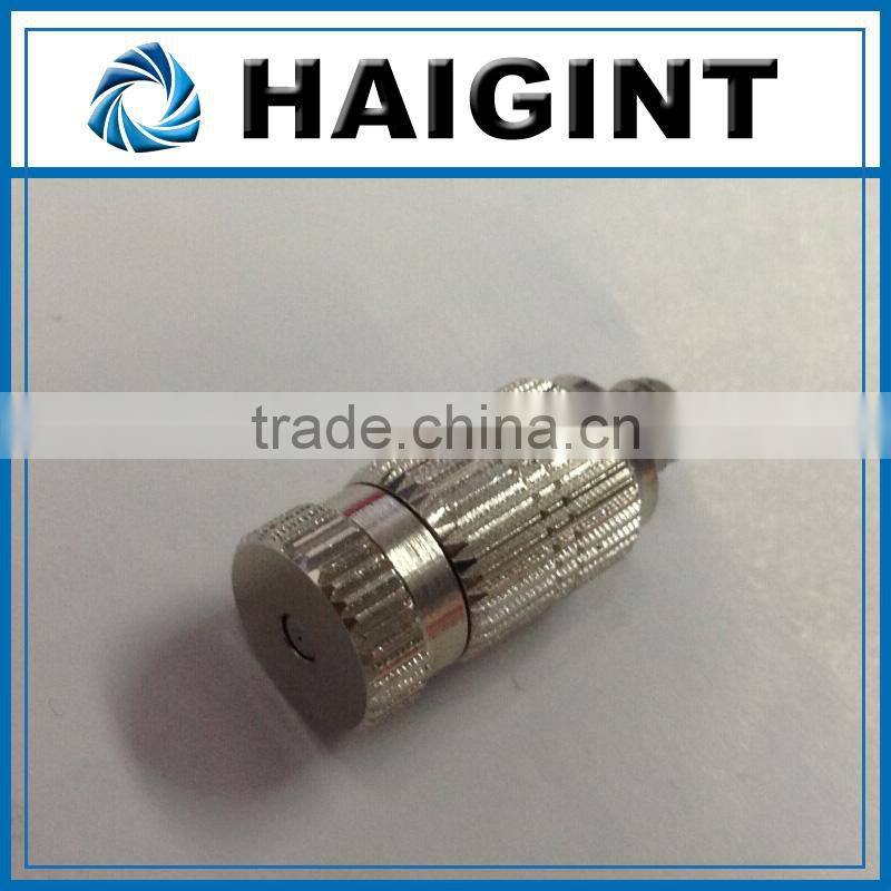 TY0613 Brass Misting Nozzle with nickle plated body, High pressure metal mist anti drip nozzle for High Pressure Fog System