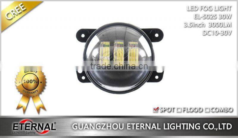 30W universal led fog light headlamp high power offroad Jeep wrangler rubicon work led driving light