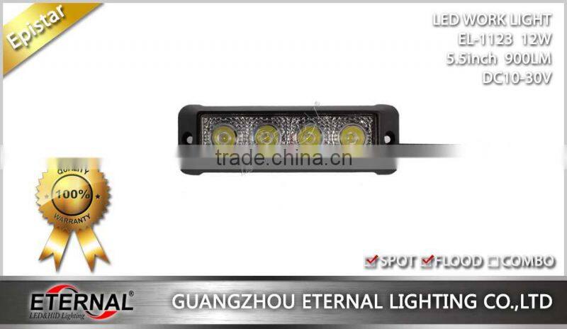 5.5in 12W rectangle ATV UTV powersports off road automotive vehicles mini led work light bar driving lamp