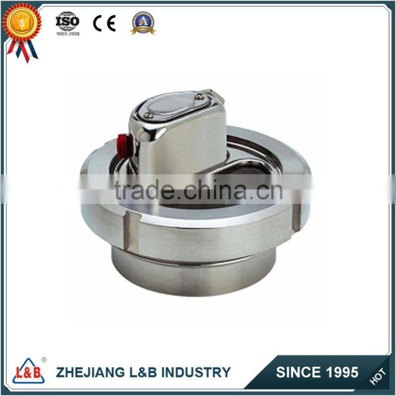 sanitary stainless steel pipe cross sight glass